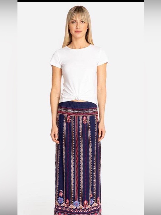 Johnny Was Dresses & Skirts - Johnny Was Frederique Side Slit  Maxi Skirt Size Medium